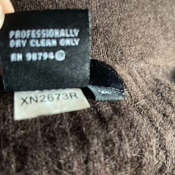 Metro 6 Nina Leonard  deep Brown Fur Vest Lambswool - Picture 6 of 8